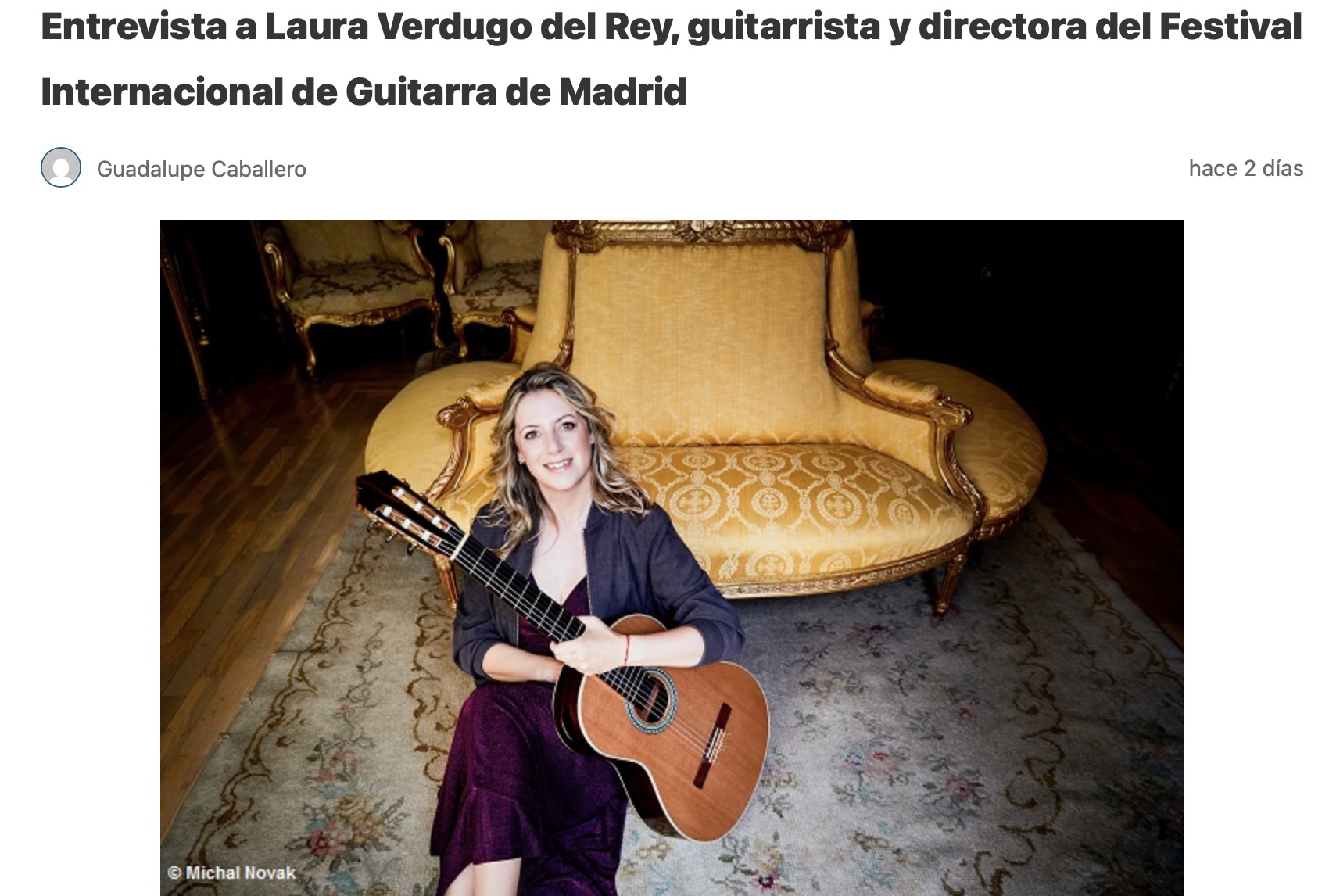 Entrevista con Laura Verdugo del ey en la revista online docenotas