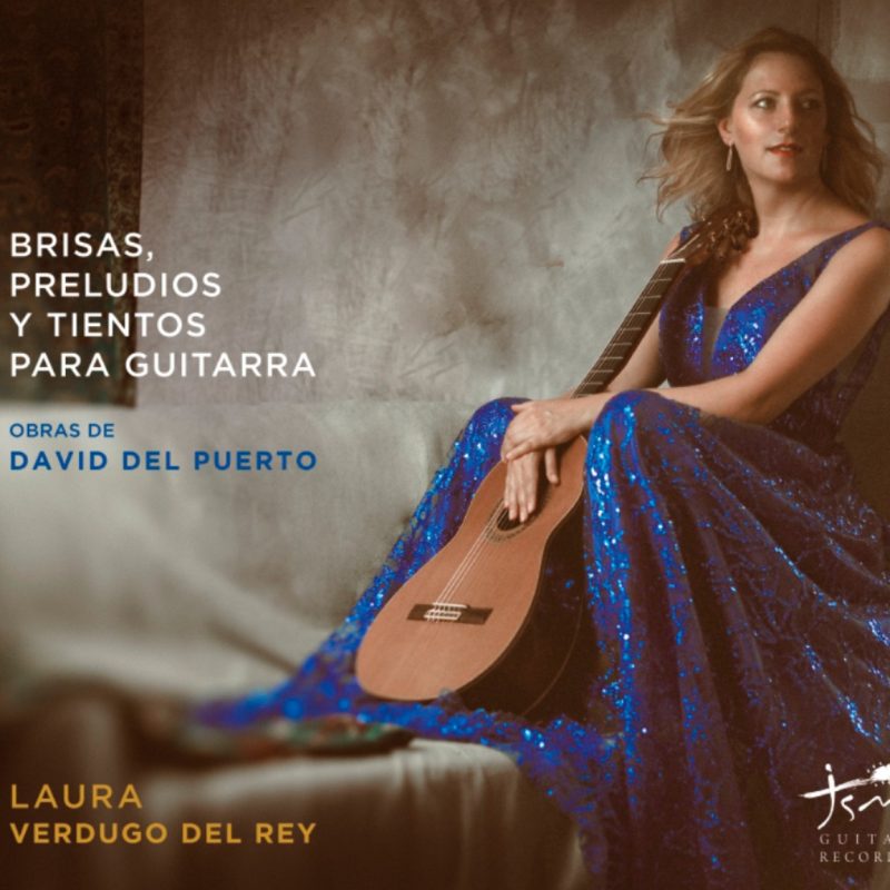 Portada del CD Brisas, preludios y tientos para guitarra interpretado por Laura Verdugo del Rey con obras de David del Puerto